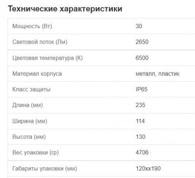 Прожектор светодиодный мобильный на штативе 30Вт 6500К IP65 с кабелем 5м